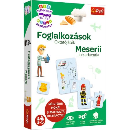 Joc educativ Meserii in limba romana, 3 ani+, Trefl 734997
