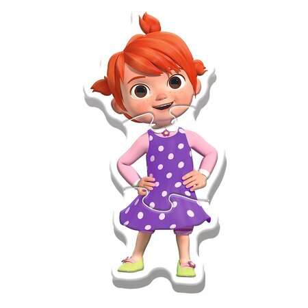 Puzzle CoComelon la joaca Baby Clasic, 2 ani+, 14 piese, Trefl 735005
