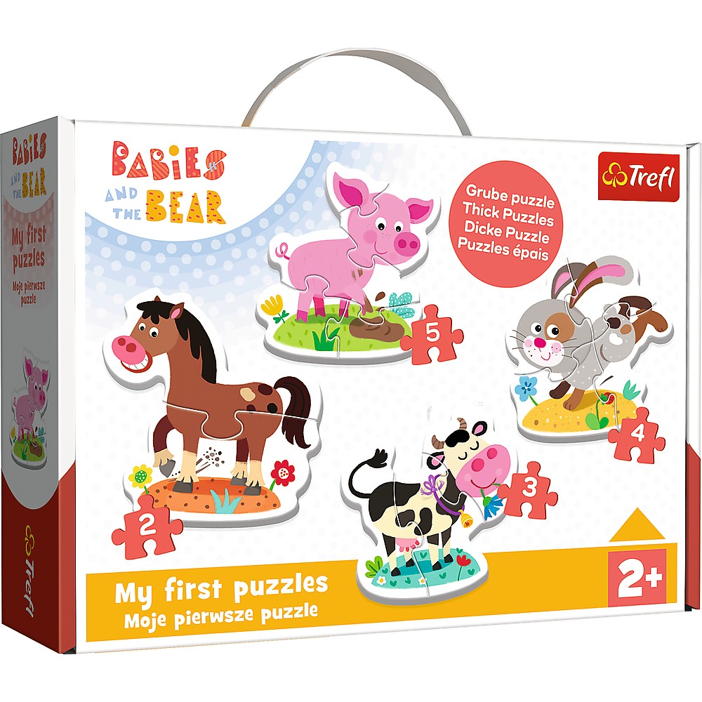 Puzzle La Ferma Baby Clasic, 2 ani+, 14 piese, Trefl