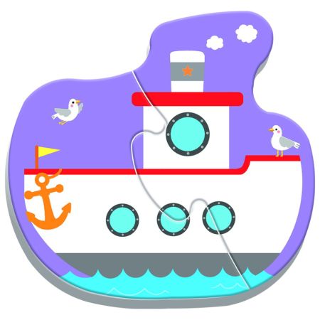 Puzzle Vehicule pentru transport Baby Clasic, 8 piese, Trefl 735032