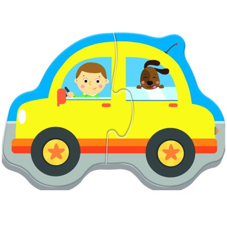 Puzzle Vehicule pentru transport Baby Clasic, 8 piese, Trefl 735028