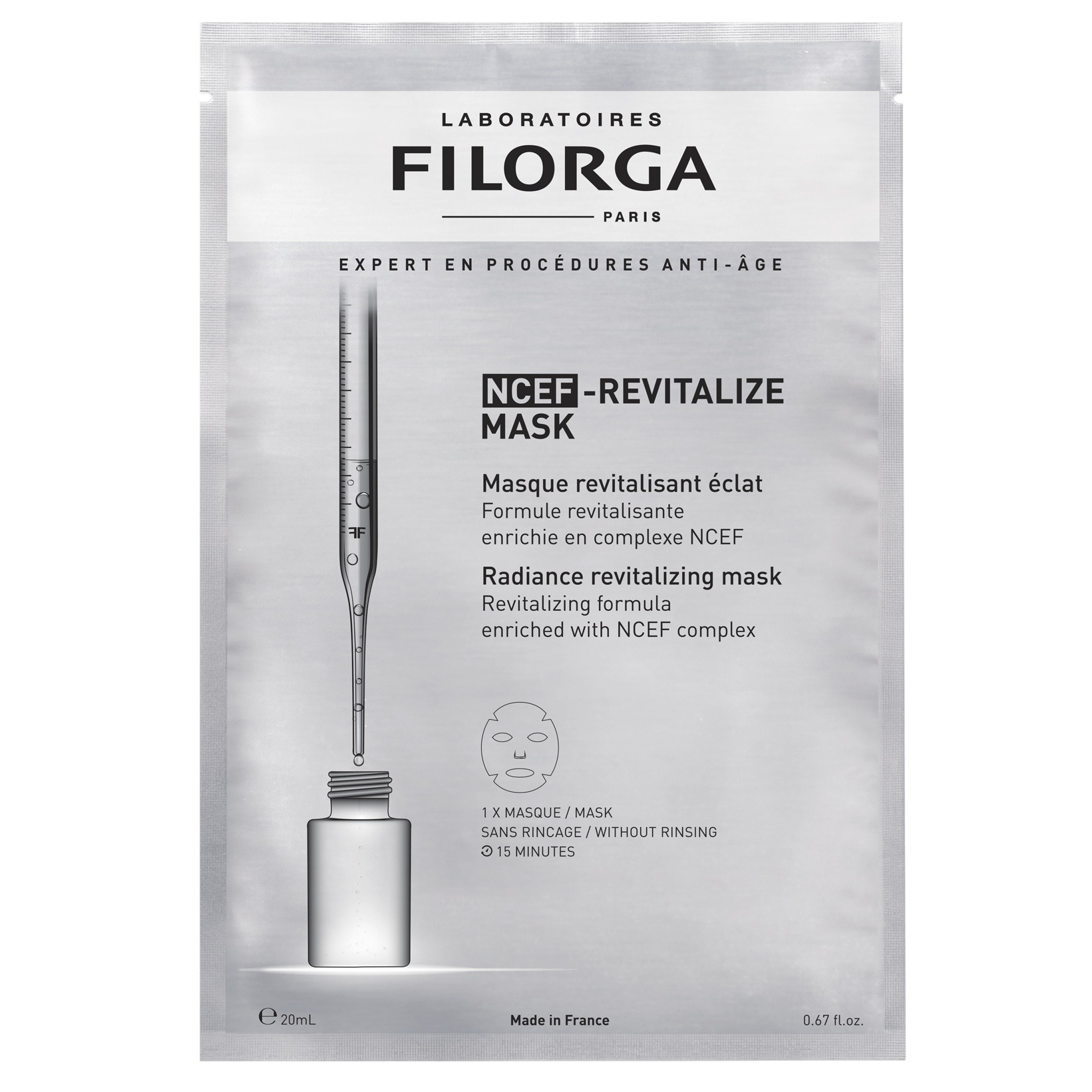 Masca revitalizanta pentru luminozitate NCEF-Revitalize, 20 ml, Filorga