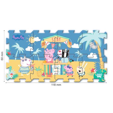 Puzzle de podea din spuma, Peppa Pig Summe, 2 ani+, Trefl 735047