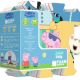 Puzzle de podea din spuma, Peppa Pig Summe, 2 ani+, Trefl 735046