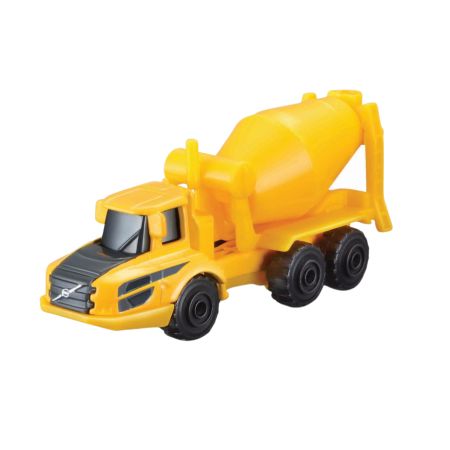 Vehicule de constructie in miniatura Volvo, 7.5 cm, Galben, 3 ani+, Maisto 735052