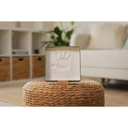 Cutie cu kit amprenta pentru bebelusi Square Olive Tree, Petit Artichaut 735163