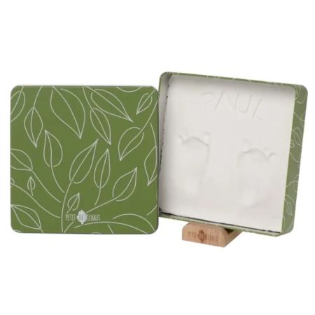 Cutie cu kit amprenta pentru bebelusi Square Olive Tree, Petit Artichaut 735165