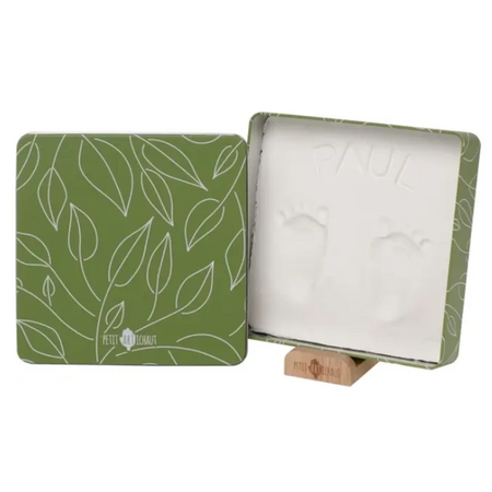 Cutie cu kit amprenta pentru bebelusi Square Olive Tree, Petit Artichaut 735165