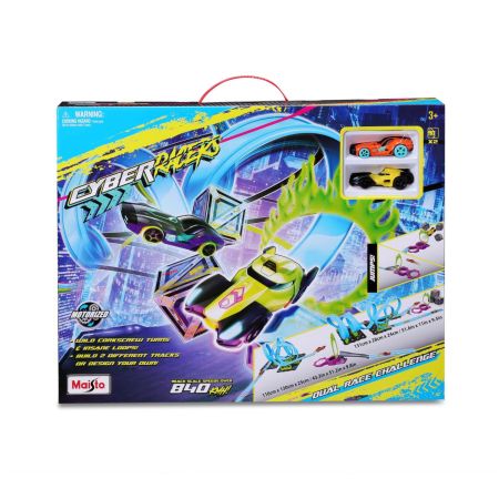 Set pista masini Cyber Racers Circuit Cursa Dubla, 3 ani+, Maisto