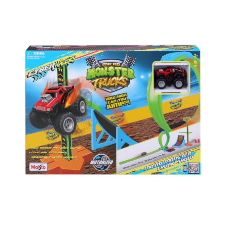 Set jucarie monster truck Cyber Racers Micro Monster Truck Show, 3 ani+, Maisto