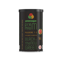 Indulcitor Green Sugar Premium 1:2 pulbere in cutie metalica, 1000 g, Laboratoarele Remedia