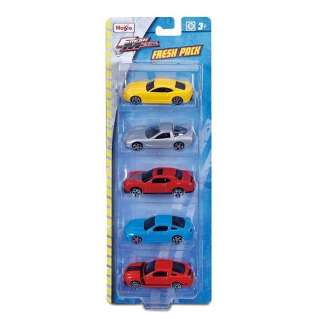 Set masinute metalice Fresh Metal 5 vehicule, 8 cm, 3 ani+, Maisto