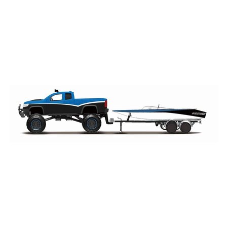 Masinuta metalica 4x4 Rebels Rugged Adventures cu remorca, 3 ani+, 1 bucata, Maisto 735285