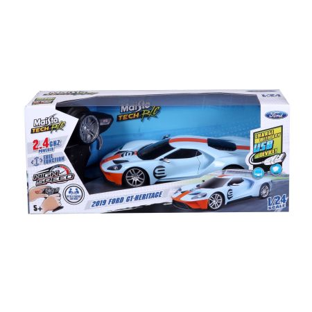 Masinuta cu telecomanda Ford GT Heritage, scara 1:24, 6 ani+, Maisto 735288
