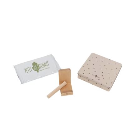 Cutie cu kit amprenta pentru bebelusi Square Pretty Hearts, Petit Artichaut 735310