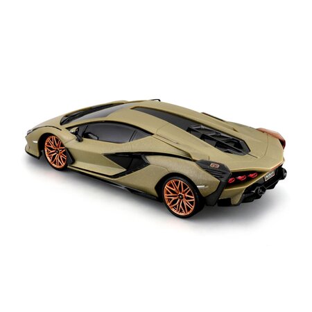 Masinuta cu telecomanda Lamborghini Sian FKP37, scara 1:24, Kaki, 6 ani+, Maisto 735363