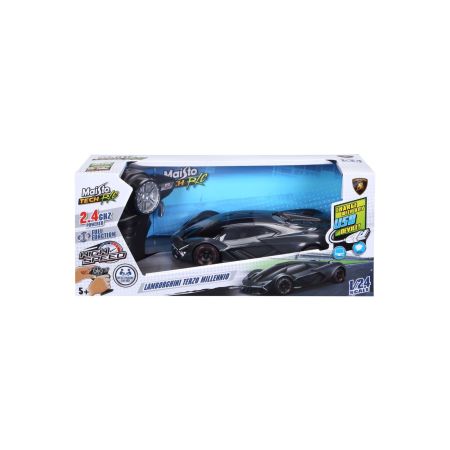 Masinuta cu telecomanda Lamborghini Terzo, scara 1:24, Negru, 6 ani+, Maisto 735378