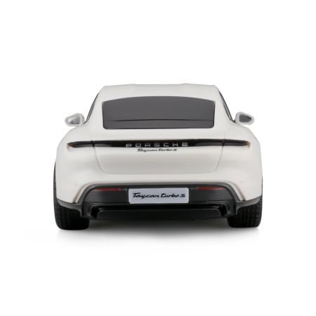 Masinuta cu telecomanda Porsche Taycan Turbo S, scara 1:24, Alb, 6 ani+, Maisto 735397