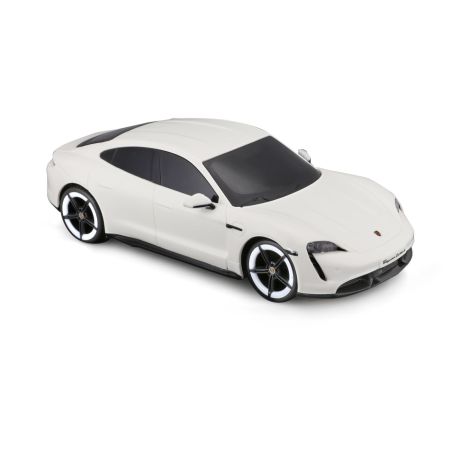 Masinuta cu telecomanda Porsche Taycan Turbo S, scara 1:24, Alb, 6 ani+, Maisto 735392