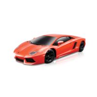 Masinuta cu sunete si lumini Lamborghini Aventador, scara 1:24, Rosu, 5 ani+, Maisto