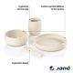 Set 4 piese pentru masa din silicon, Pale, 4 luni+, Jane 735529
