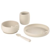 Set 4 piese pentru masa din silicon, Sand, 4 luni+, Jane