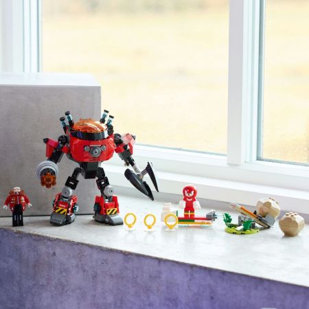 Knuckles vs Dr. Eggman si robotul Egg Crusher, 8 ani+, 77005, Lego Sonic 735576