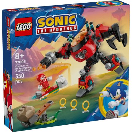 Knuckles vs Dr. Eggman si robotul Egg Crusher, 8 ani+, 77005, Lego Sonic 735571