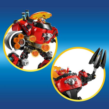 Knuckles vs Dr. Eggman si robotul Egg Crusher, 8 ani+, 77005, Lego Sonic 735577