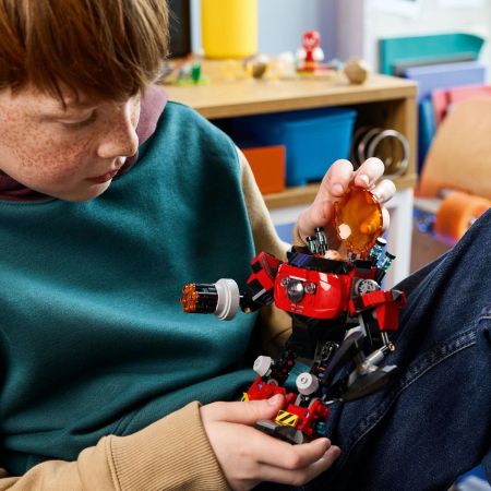 Knuckles vs Dr. Eggman si robotul Egg Crusher, 8 ani+, 77005, Lego Sonic 735573