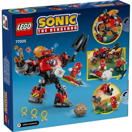 Knuckles vs Dr. Eggman si robotul Egg Crusher, 8 ani+, 77005, Lego Sonic 735578