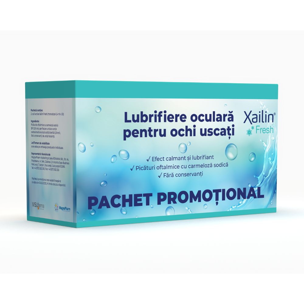 Pachet Xailin Fresh, 2x30 monodoze, Visufarma