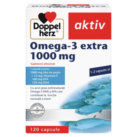 Omega 3 extra, 1000 mg, 120 capsule, Doppelherz