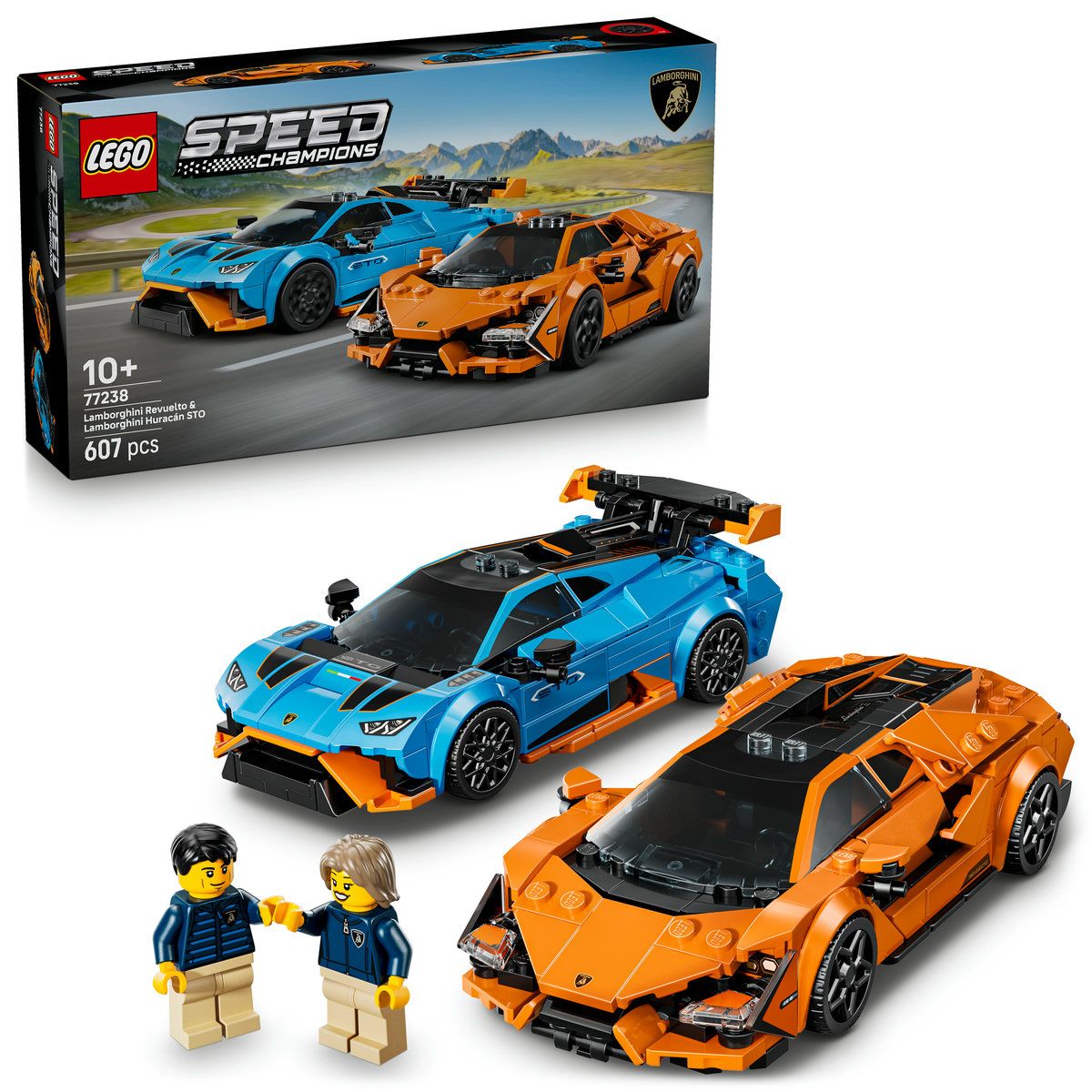 Lamborghini Revuelto si Huracán STO, 10 ani+, 77238, Lego Speed Champions