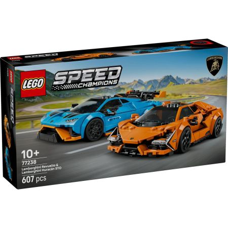 Lamborghini Revuelto si Huracán STO, 10 ani+, 77238, LEGO Speed Champions