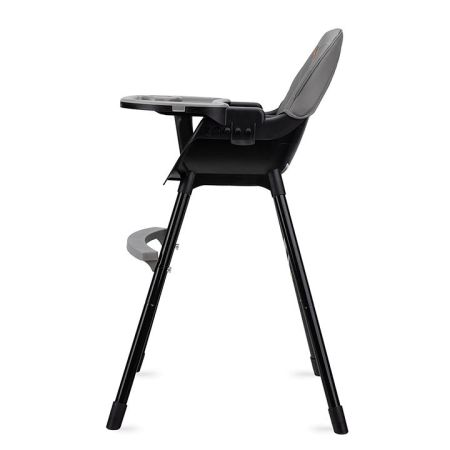 Scaun de masa din piele ecologica pentru copii Reki, Black, Momi 735662