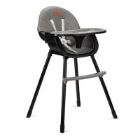 Scaun de masa din piele ecologica pentru copii Reki, Black, Momi
