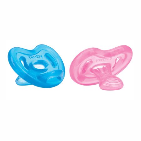 Suzete din silicon, 6-36 luni, 2 buc, Nuby 735700
