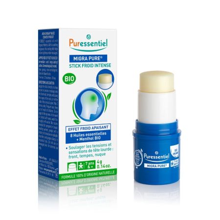 Stick pentru dureri de cap Migra Pure Intense Cold, 4 g, Puressentiel