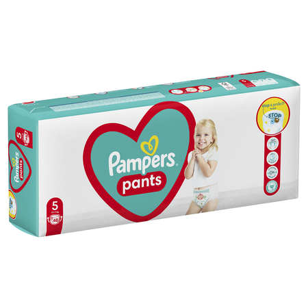 Scutece Pants Stop&Protect, Nr. 5, 12-17 kg, 48 buc, Pampers 531564