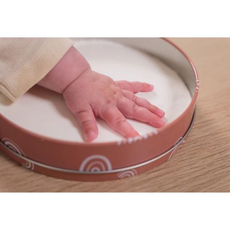 Cutie cu kit amprenta pentru bebelusi Rainbow Terracotta, Petit Artichaut 735824