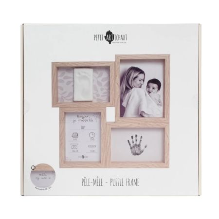 Rama foto cu Kit amprenta - Puzzle Ivy Grey, Petit Artichaut