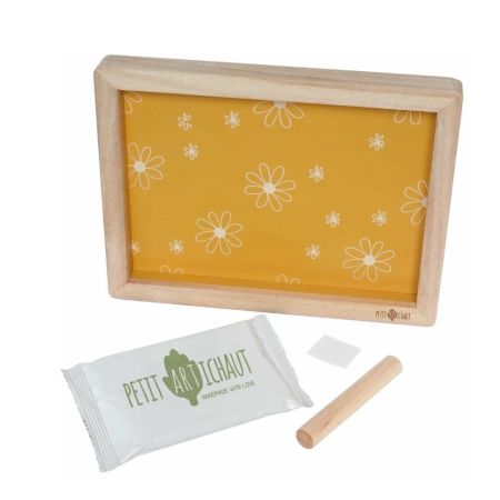 Rama cu kit amprenta pentru bebelusi - Classic Frame Daisy Ochre, Petit Artichaut 735977