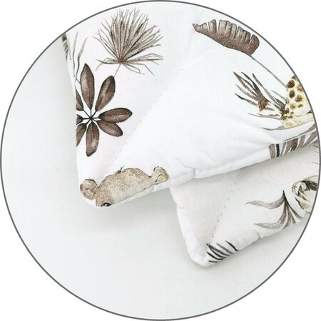 Lenjerie patut 3 piese, cu cearceaf, pilota si pernuta, 120x60 cm, Savanna, MimiNu 736101