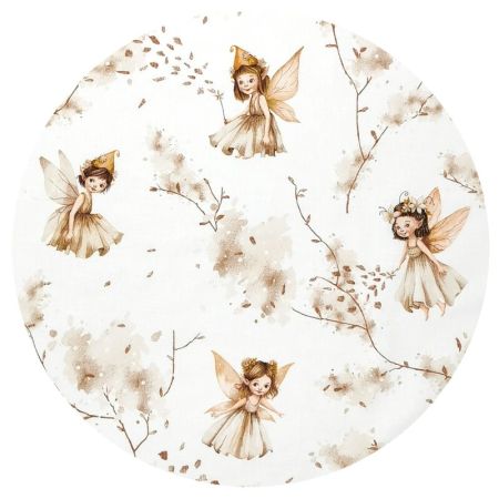 Lenjerie patut 3 piese cu cearceaf, paturica si pernuta, 120 x 60 cm, Fairy, Miminu 736016