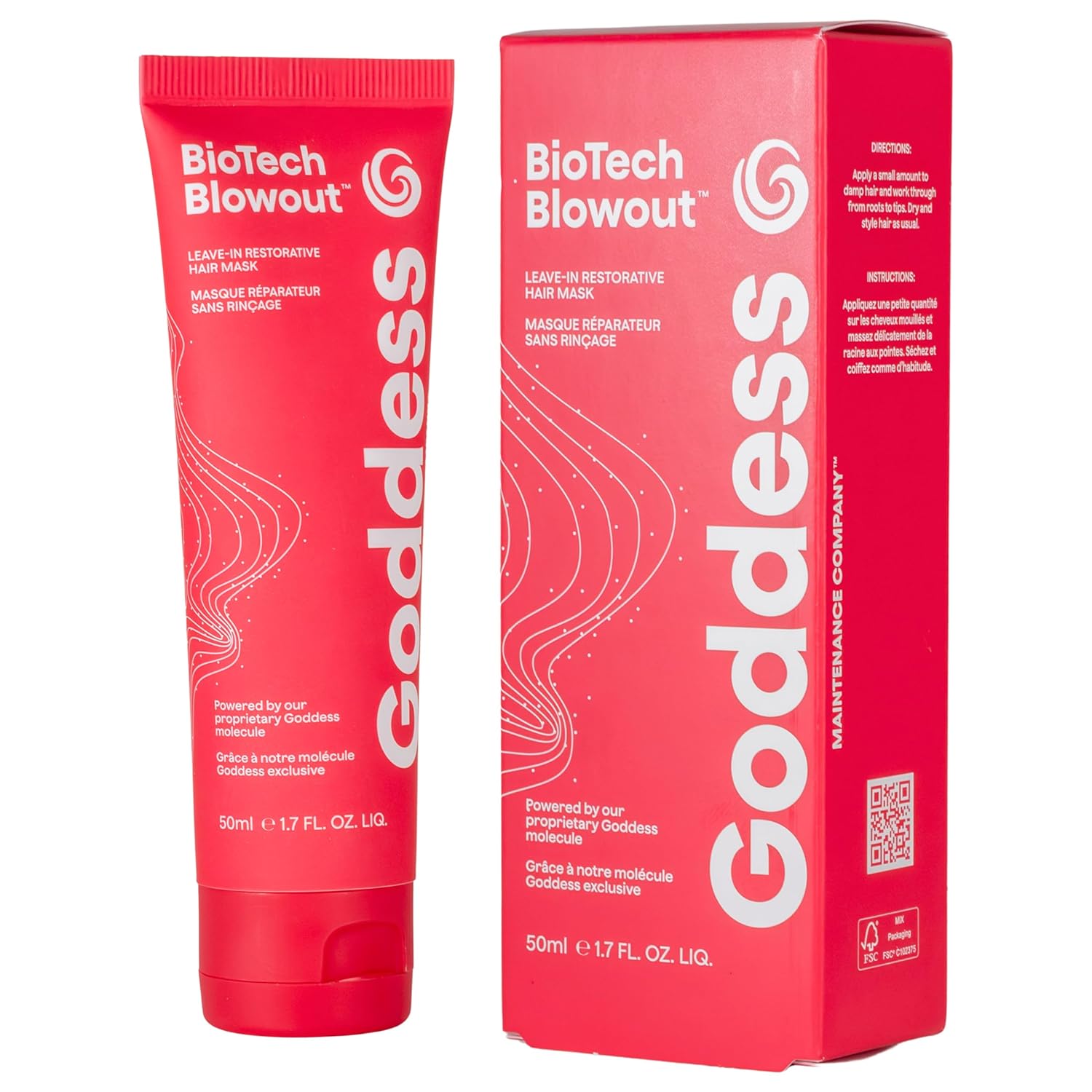 Masca tratament de par cu efect reparator Biotech Blowout, 50 ml, Goddess