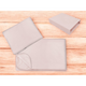 Lenjerie patut 3 piese cu cearceaf, paturica si pernuta, 120x60 cm, Roz, Powder Pink, Miminu 736061
