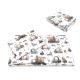 Lenjerie patut 3 piese, cu cearceaf, pilota si pernuta, 120x60 cm, Cars Grey, MimiNu 736118