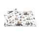 Lenjerie patut 3 piese, cu cearceaf, pilota si pernuta, 120x60 cm, Cars Grey, MimiNu 736121