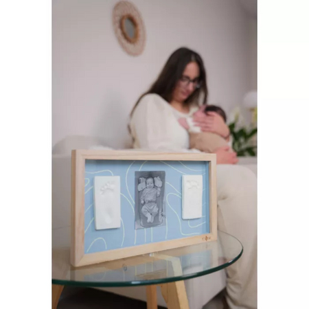 Rama foto cu Kit amprenta dublu, Blue Abstract, Petit Artichaut 736139